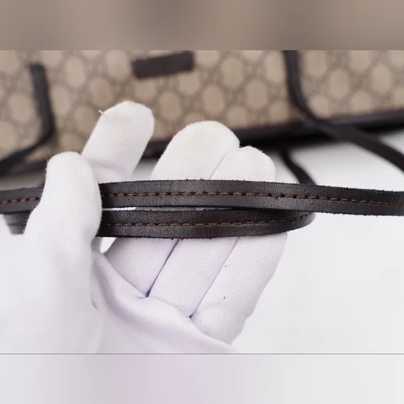❌️❌️SOLD❌️❌️BS48 ❣️ Gucci GG Supreme Monogram Medium Zippered 2 Way Tote - Picture 13 of 15